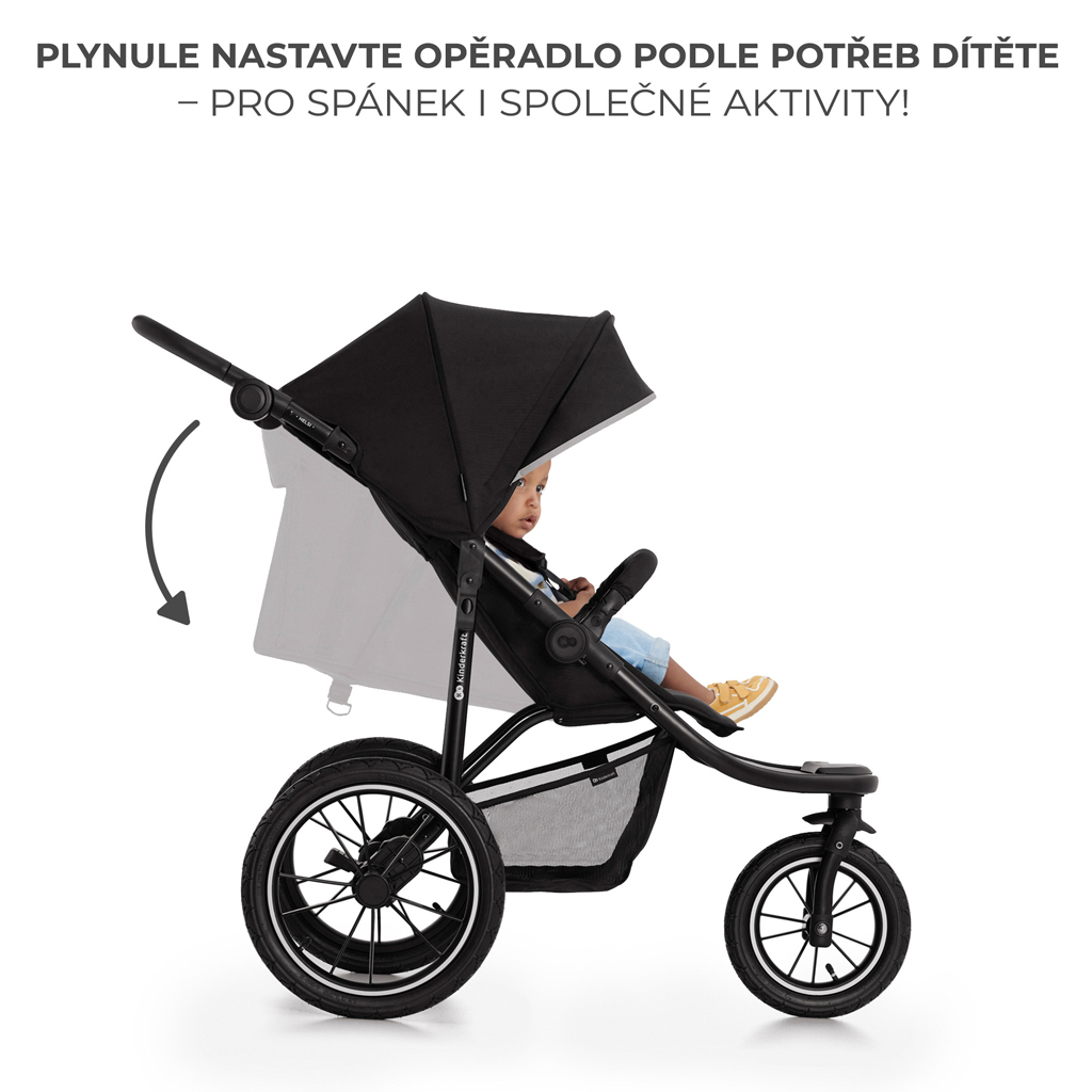 KINDERKRAFT Sport babakocsi Helsi2 Black