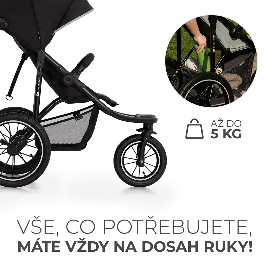 KINDERKRAFT Sport babakocsi Helsi2 Black