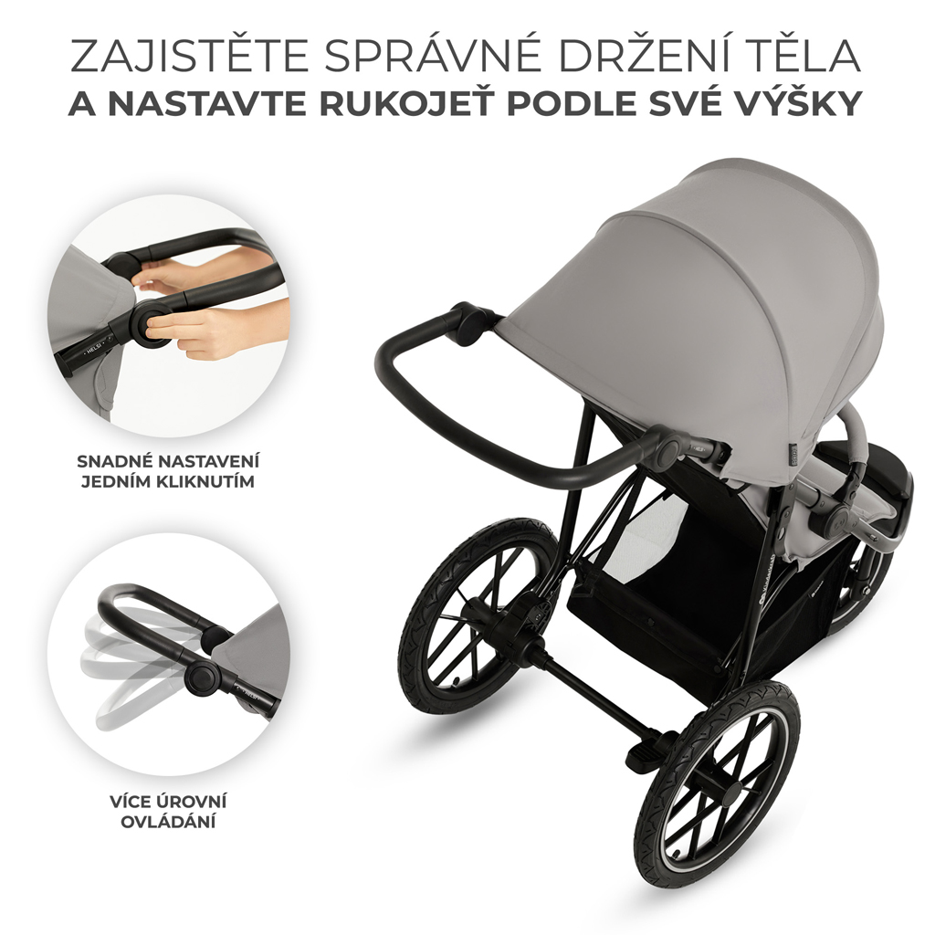 KINDERKRAFT Sport babakocsi Helsi2 Grey