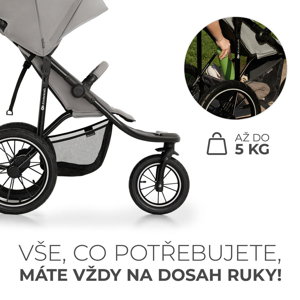 KINDERKRAFT Sport babakocsi Helsi2 Grey