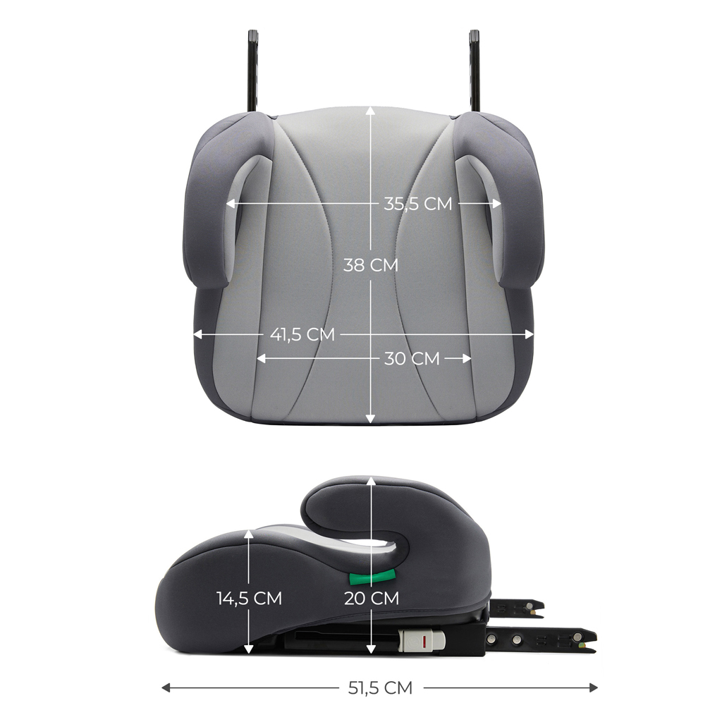 KINDERKRAFT Ülésmagasító i-Boost i-size 135-150 cm Grey