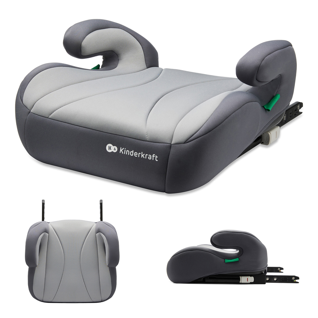 KINDERKRAFT Ülésmagasító i-Boost i-size 135-150 cm Grey