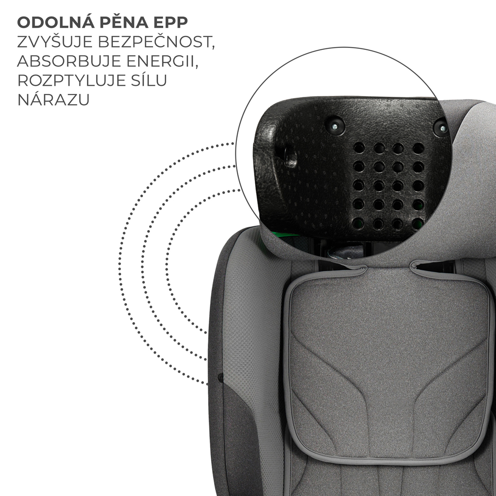 KINDERKRAFT SELECT Autósülés i-Fix 40-150 cm Cool grey