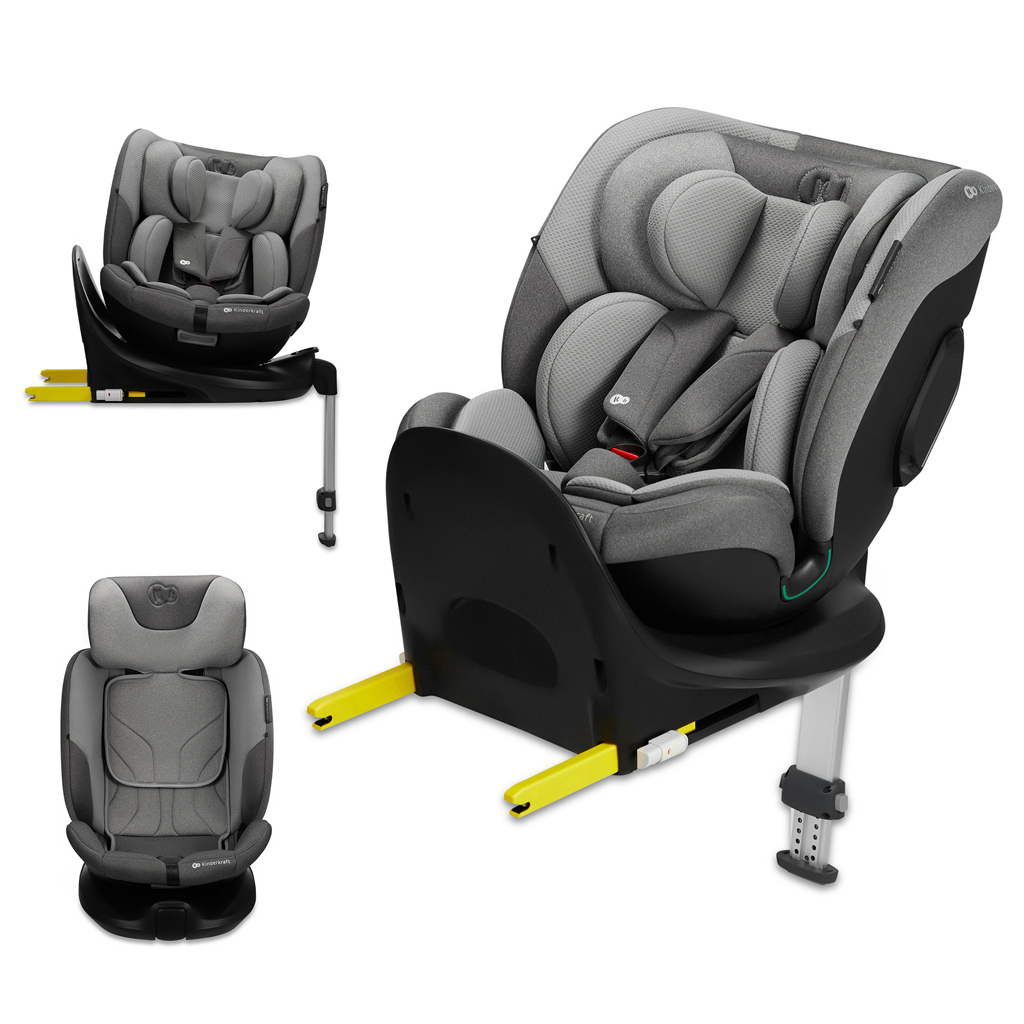 KINDERKRAFT SELECT Autósülés i-Fix 40-150 cm Cool grey