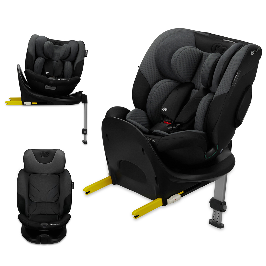 KINDERKRAFT SELECT Autósülés i-Fix 40-150 cm Grafitfekete