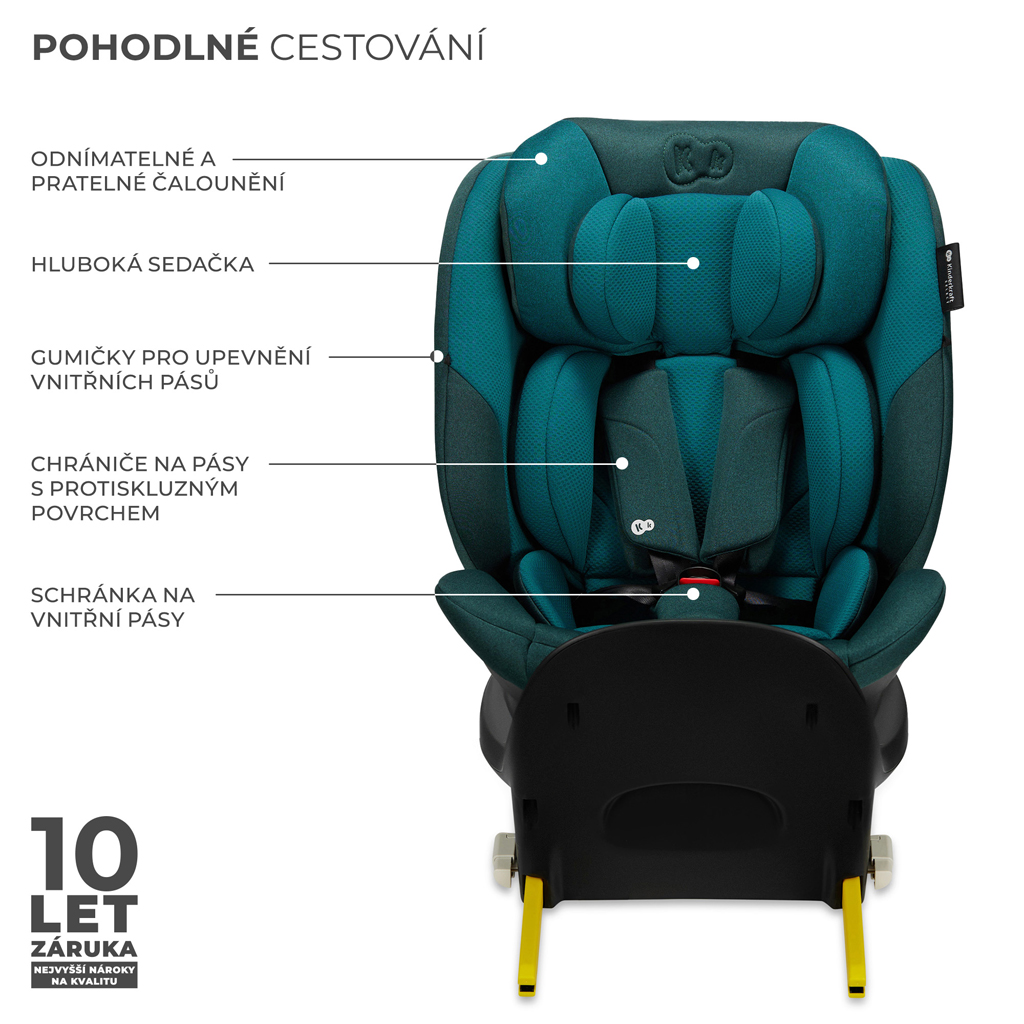 KINDERKRAFT SELECT Autósülés i-Fix 40-150 cm Harbor kék