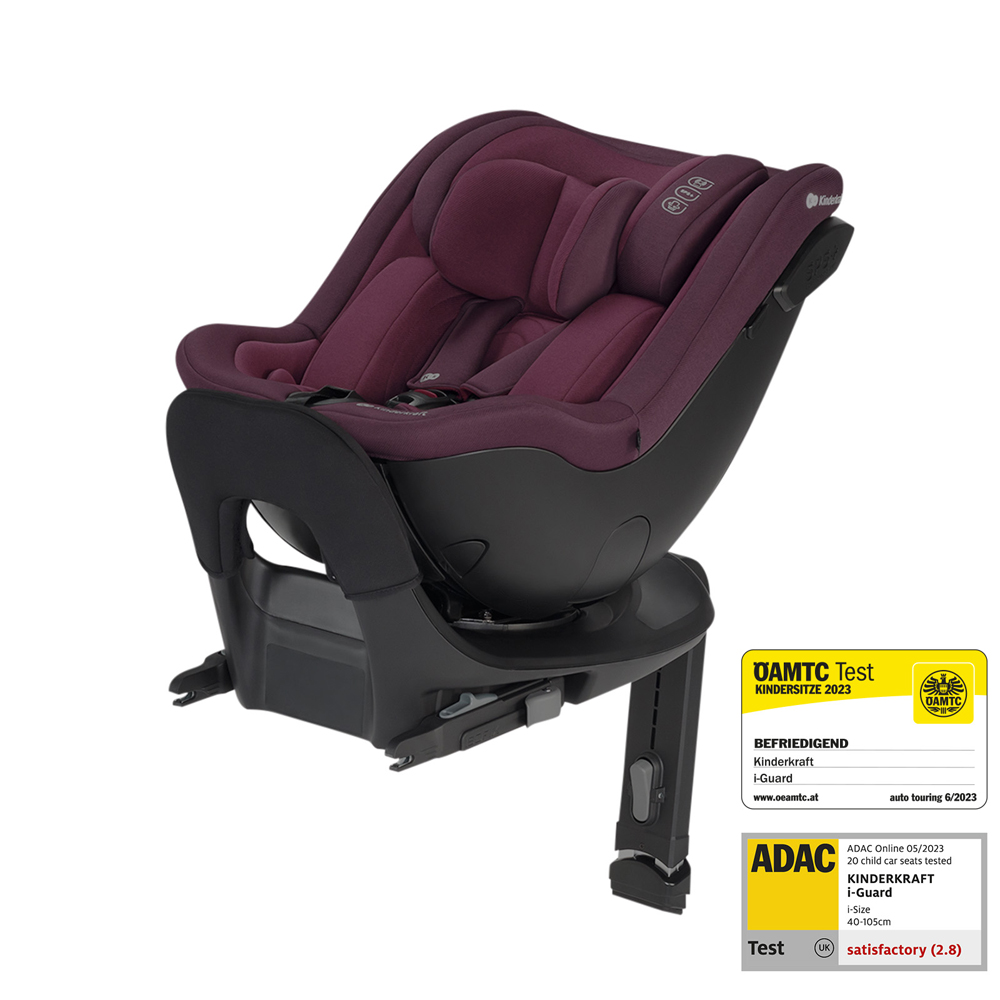 KINDERKRAFT SELECT Autósülés I-GUARD i-Size 40-105 cm Cherry Pearl, Premium