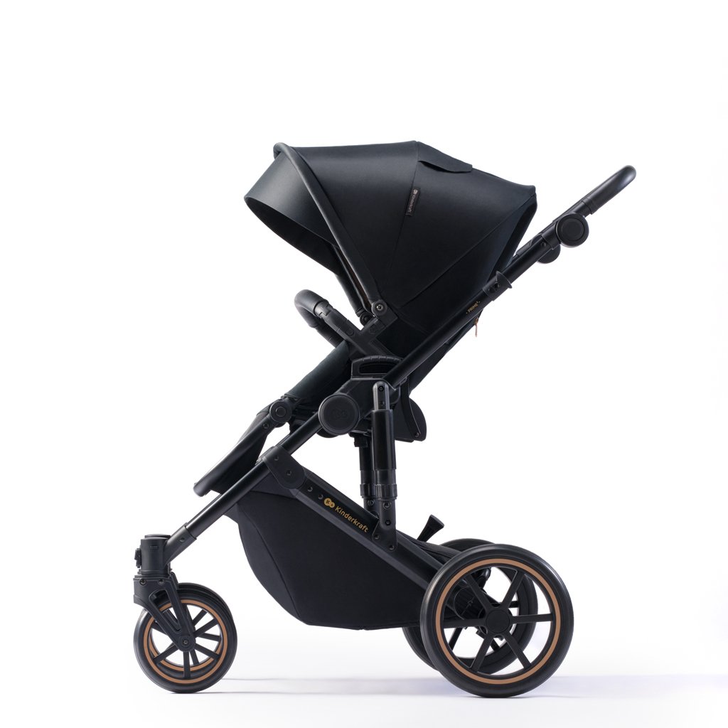 KINDERKRAFT SELECT Kombinált babakocsi 3in1  Prime 2 Venezian Black, Premium