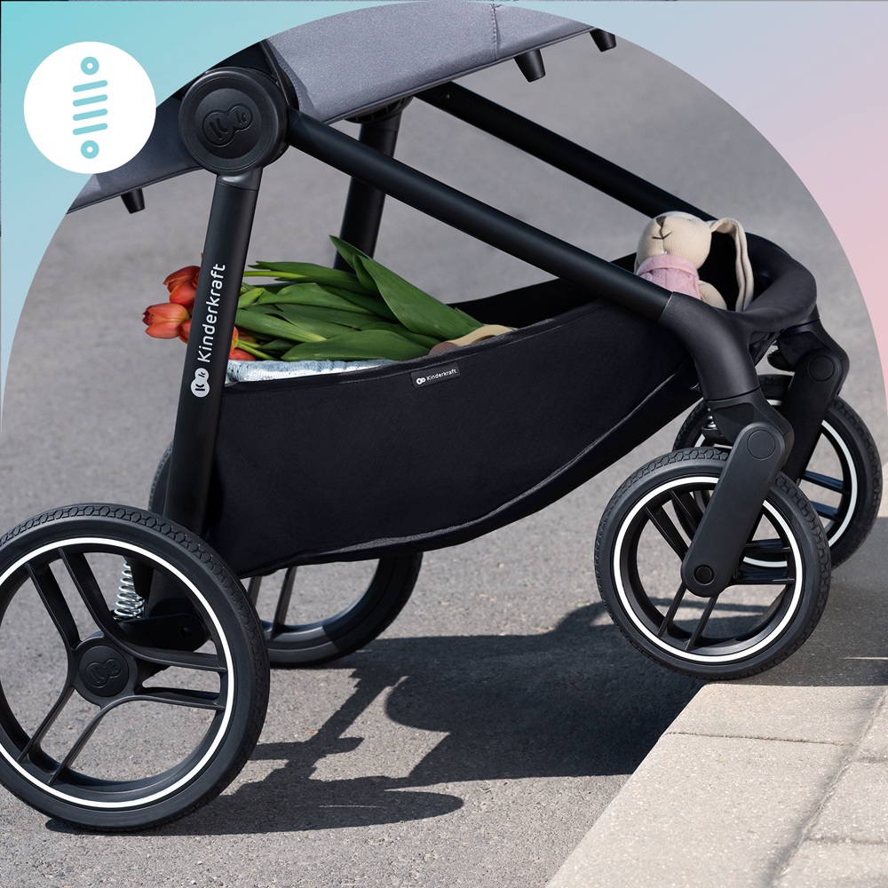 KINDERKRAFT SELECT Kombinált babakocsi Nea 2in1 Ash Pink, Premium