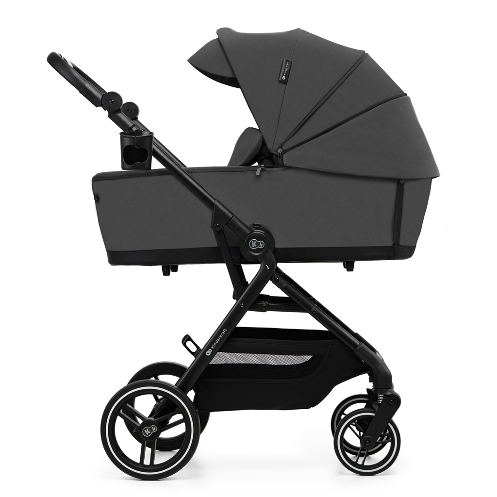 KINDERKRAFT SELECT Kombinált babakocsi Yoxi 3 az 1-ben Moonlight Grey