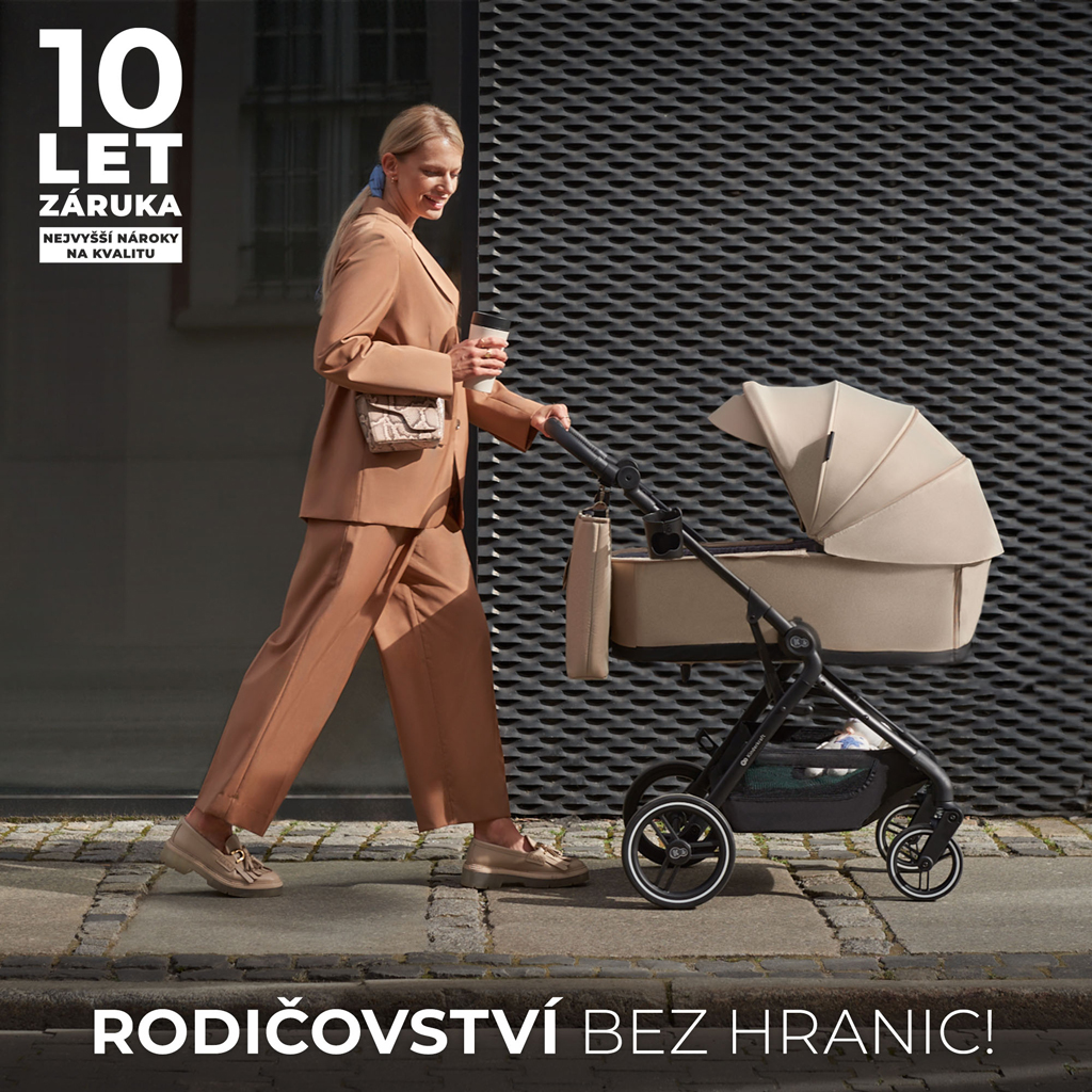 KINDERKRAFT SELECT Kombinált babakocsi Yoxi 3 az 1-ben Pure Black