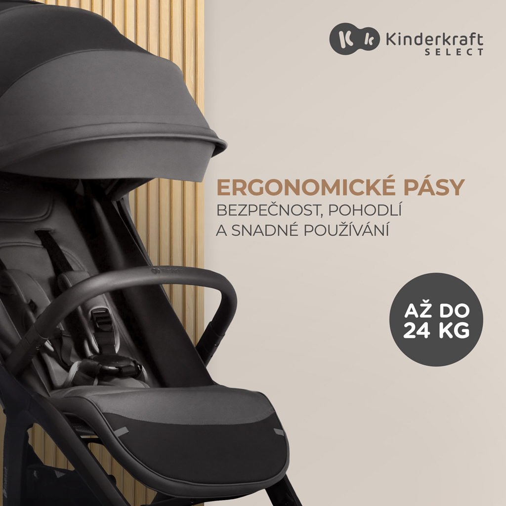 KINDERKRAFT Sport babakocsi Nubi 2 Cloudy Grey