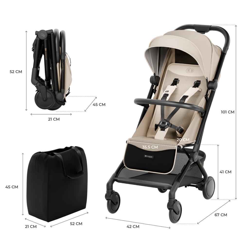KINDERKRAFT SELECT Sport babakocsi Pilot 2 Bézs