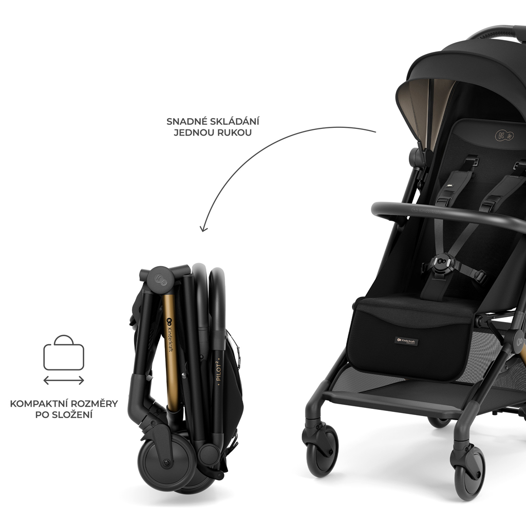 KINDERKRAFT Sport babakocsi Pilot 2 Black