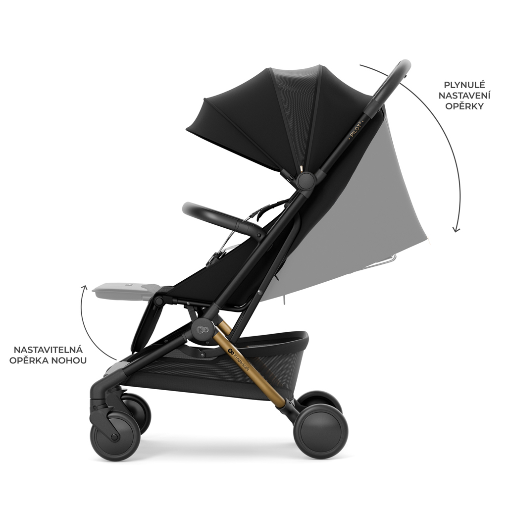 KINDERKRAFT Sport babakocsi Pilot 2 Black
