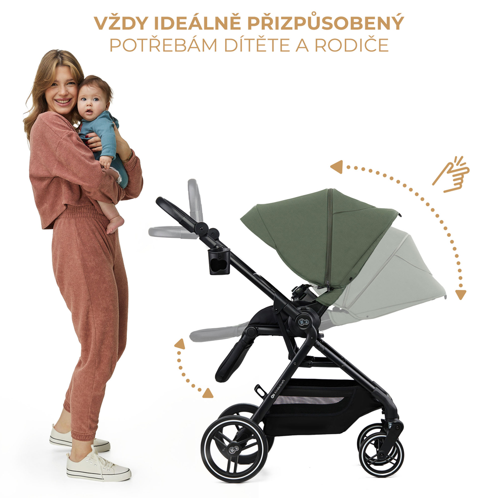 KINDERKRAFT SELECT Sport babakocsi Yoxi Mystic Green