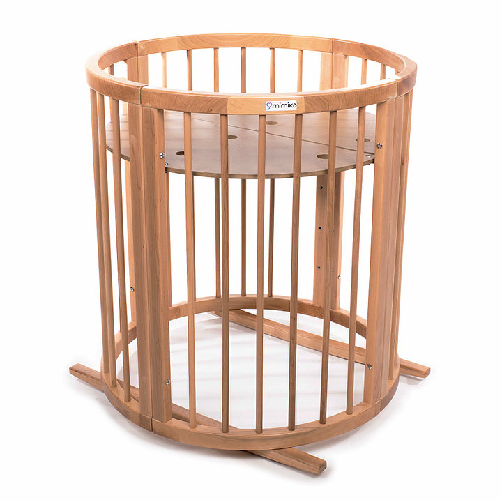MIMIKO Kerek babaágy 9 az 1-ben Round Natural