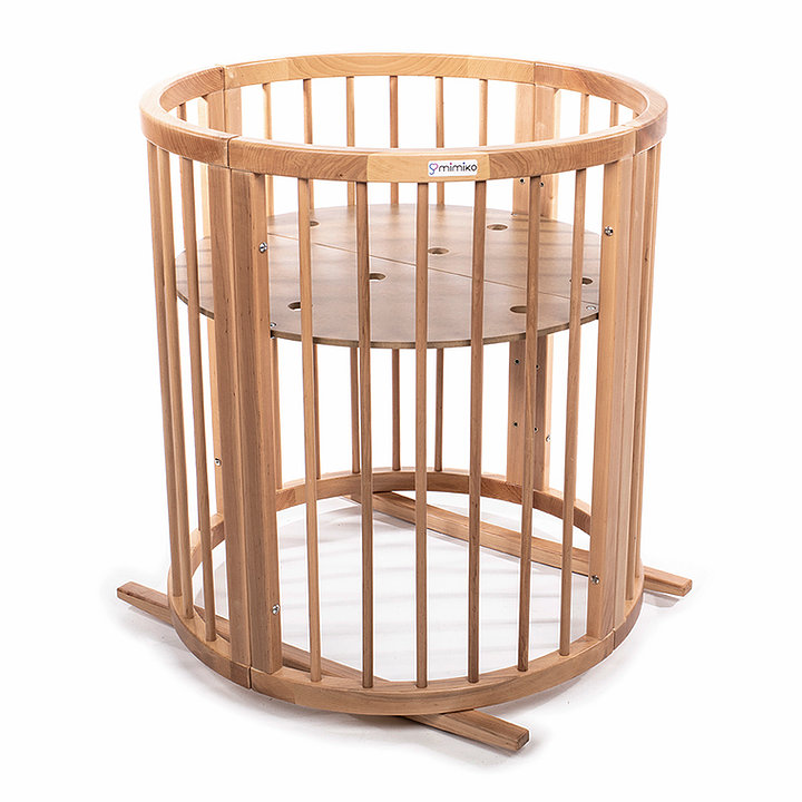 MIMIKO Kerek babaágy 9 az 1-ben Round Natural