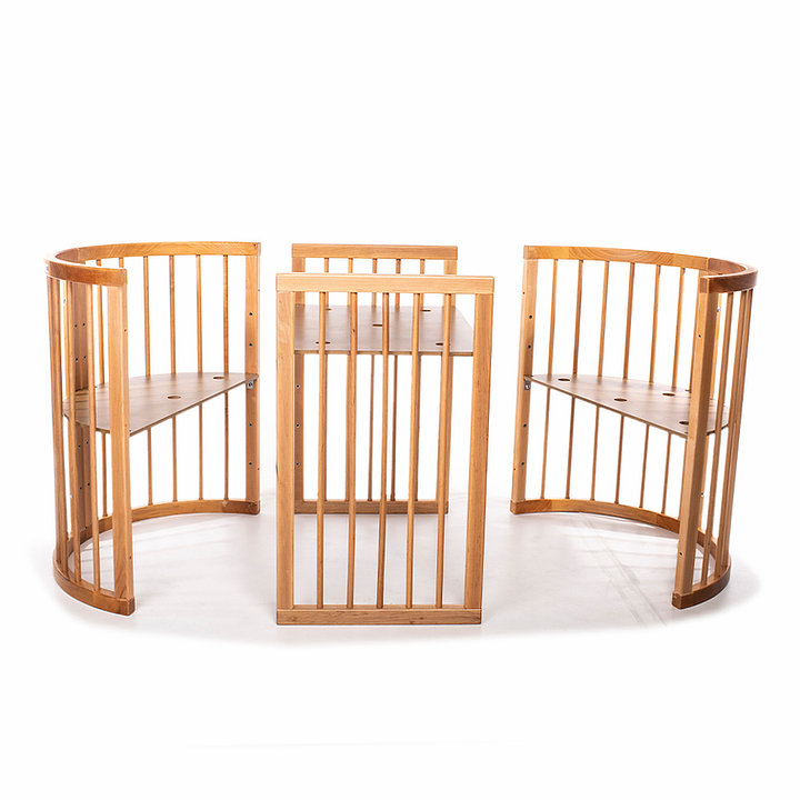 MIMIKO Kerek babaágy 9 az 1-ben Round Natural