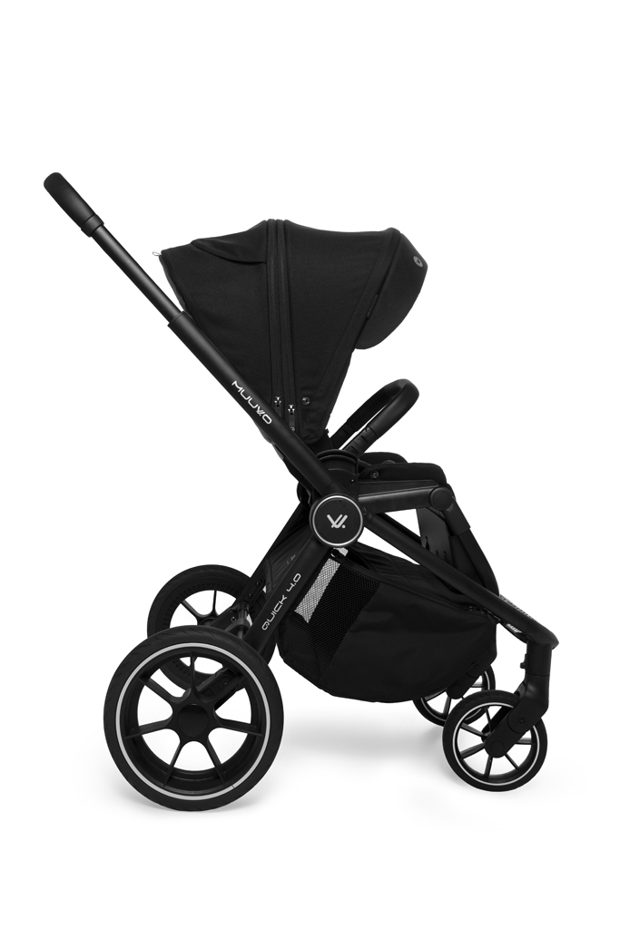 MUUVO Kombinált babakocsi Quick 4.0 Classic black szett 2in1