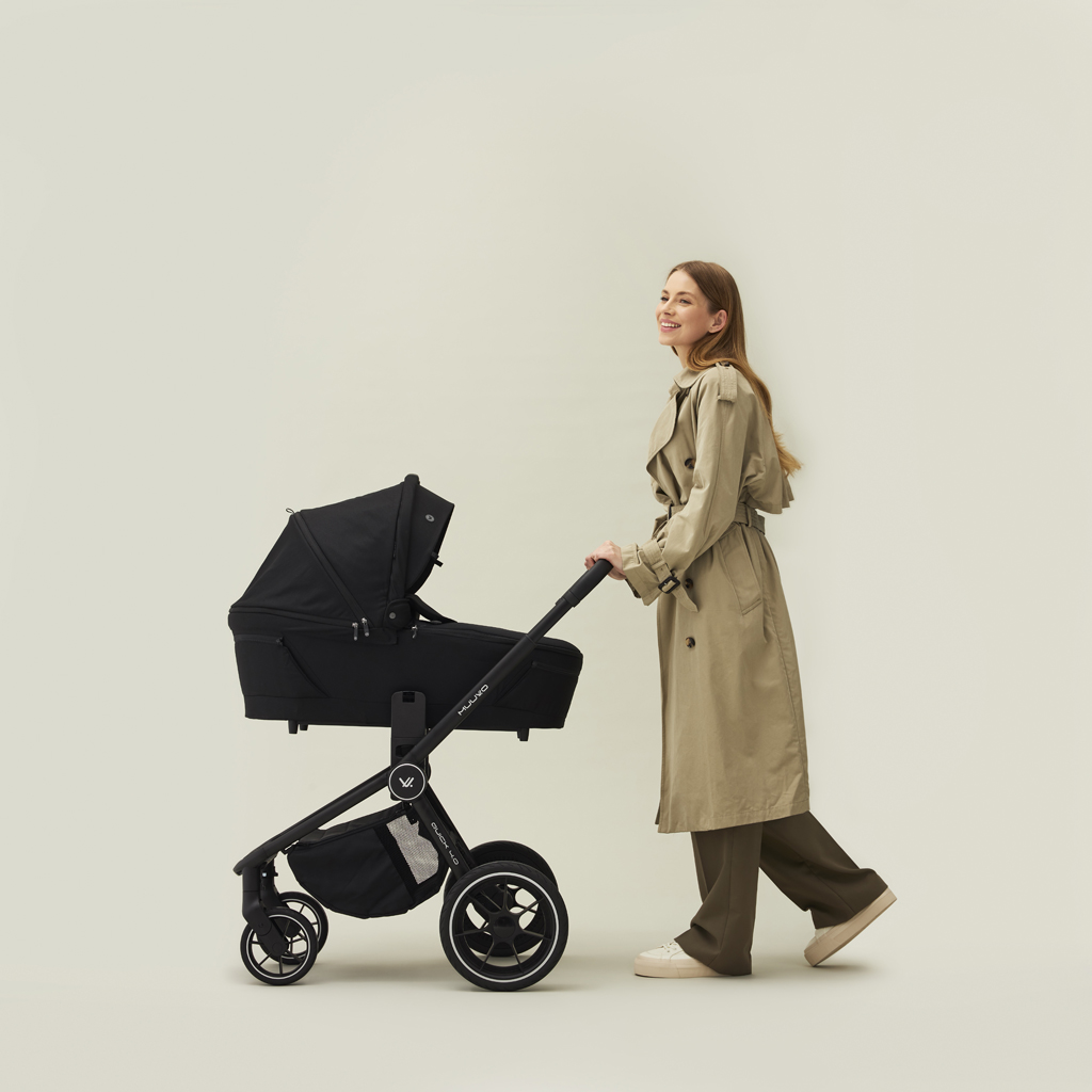 MUUVO Kombinált babakocsi Quick 4.0 Classic black szett 2in1