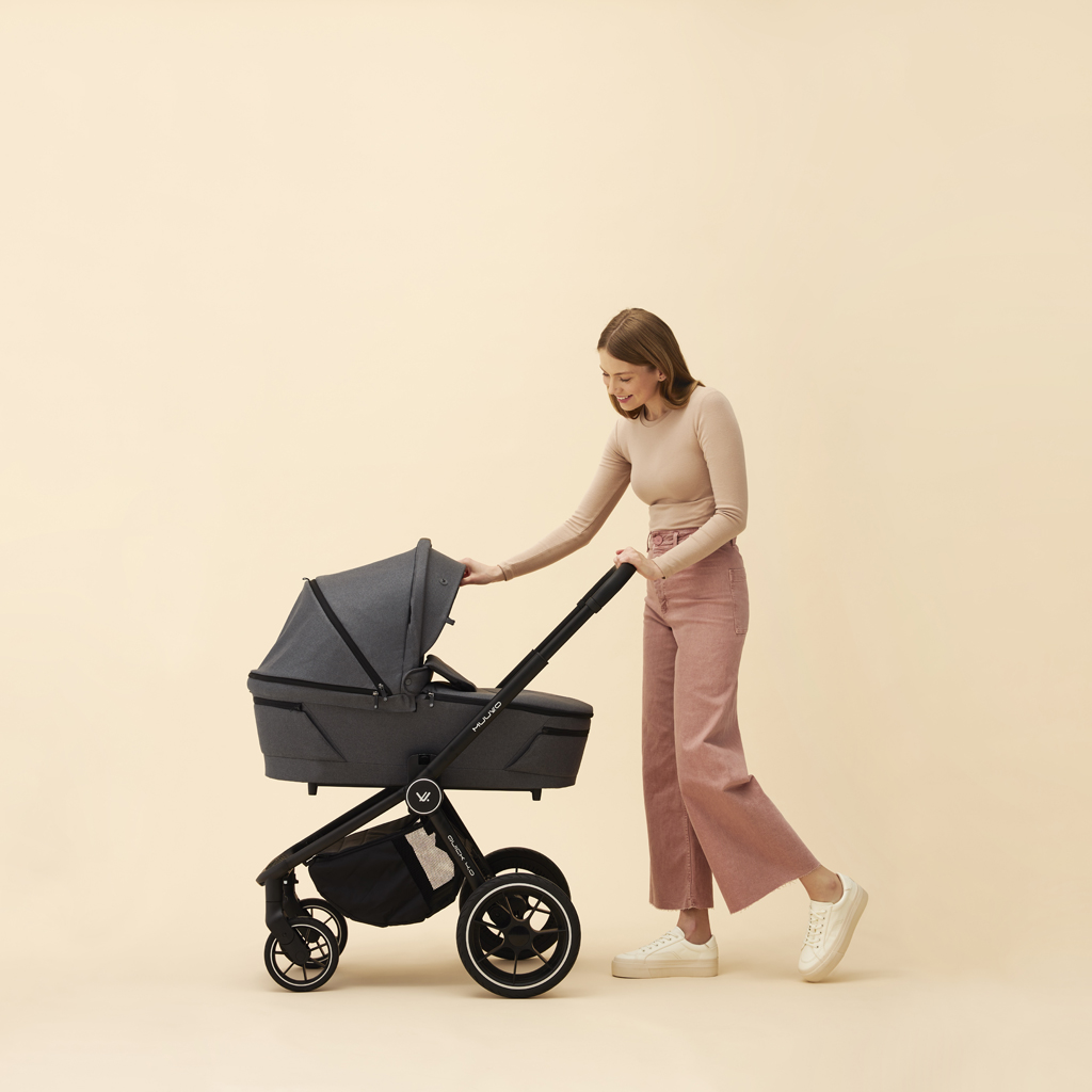 MUUVO  Kombinált babakocsi Quick 4.0 Iron graphite szett 2in1