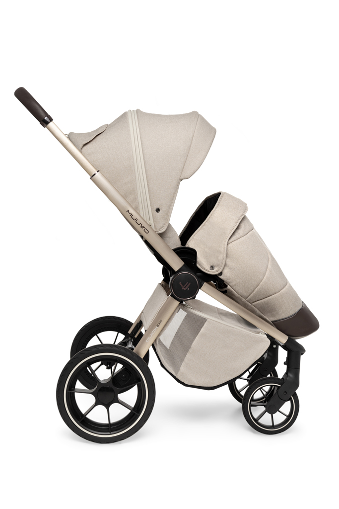 MUUVO  Kombinált babakocsi Quick Boho Brown szett 2in1