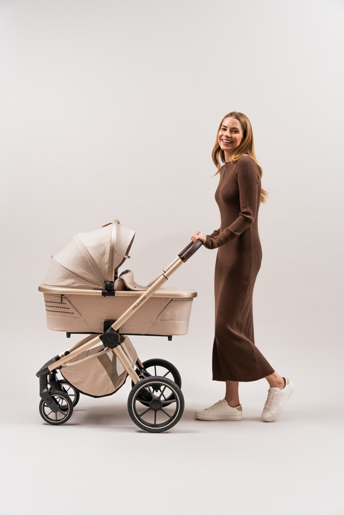 MUUVO  Kombinált babakocsi Quick Boho Brown szett 2in1