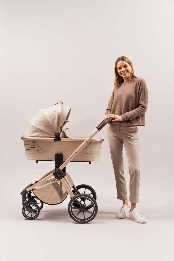 MUUVO  Kombinált babakocsi Quick Boho Brown szett 2in1