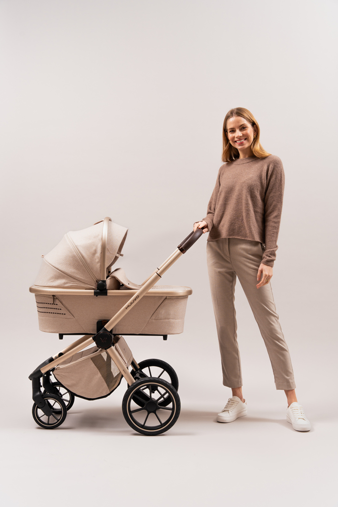 MUUVO  Kombinált babakocsi Quick Boho Brown szett 2in1