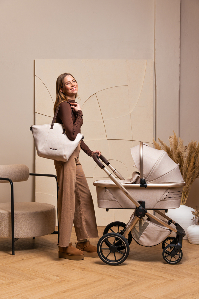 MUUVO  Kombinált babakocsi Quick Boho Brown szett 2in1