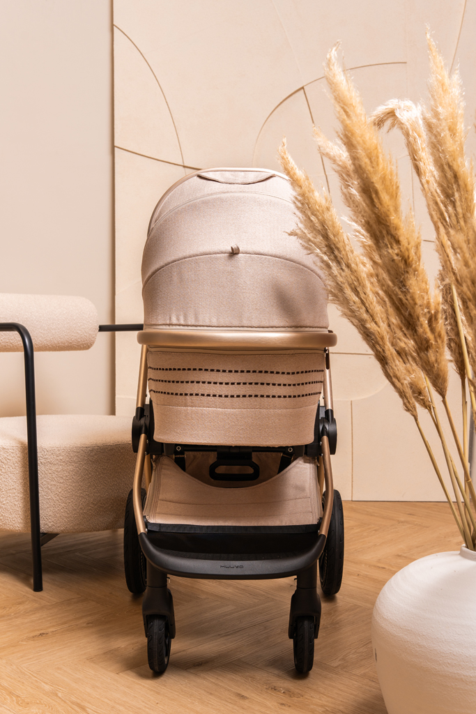 MUUVO  Kombinált babakocsi Quick Boho Brown szett 2in1