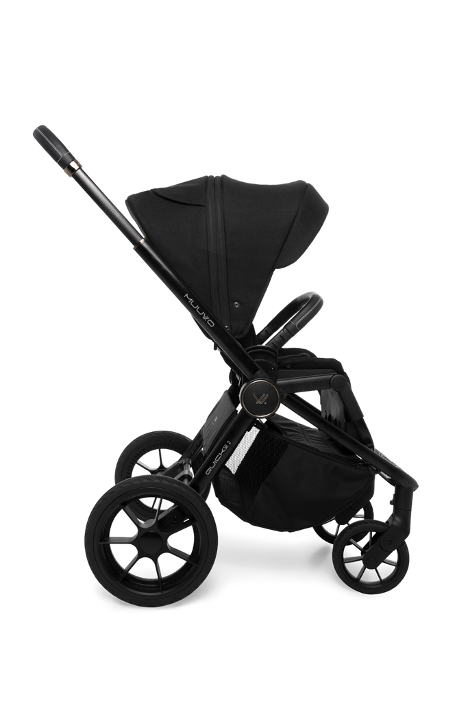 MUUVO  Kombinált babakocsi Quick SE 2 Chromium black szett 2in1