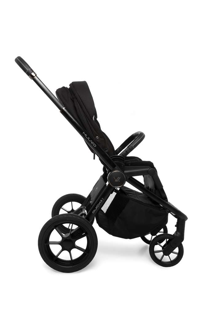 MUUVO  Kombinált babakocsi Quick SE 2 Chromium black szett 2in1