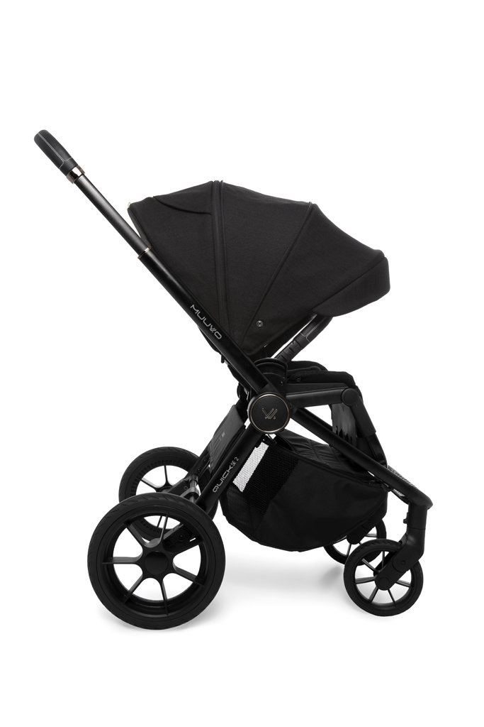 MUUVO  Kombinált babakocsi Quick SE 2 Chromium black szett 2in1