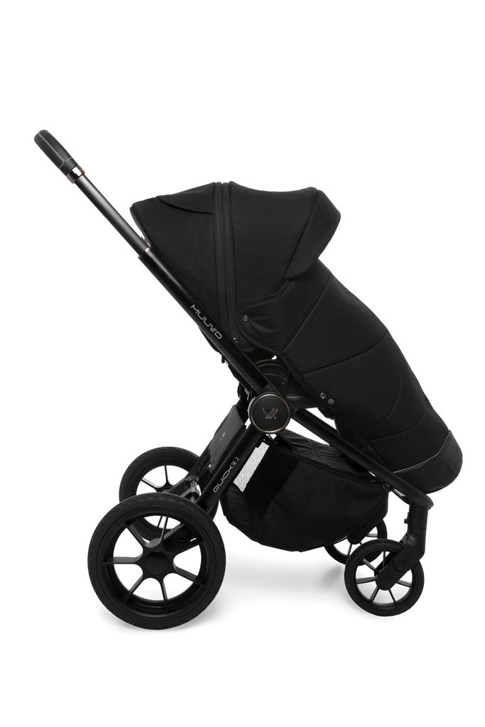 MUUVO  Kombinált babakocsi Quick SE 2 Chromium black szett 2in1