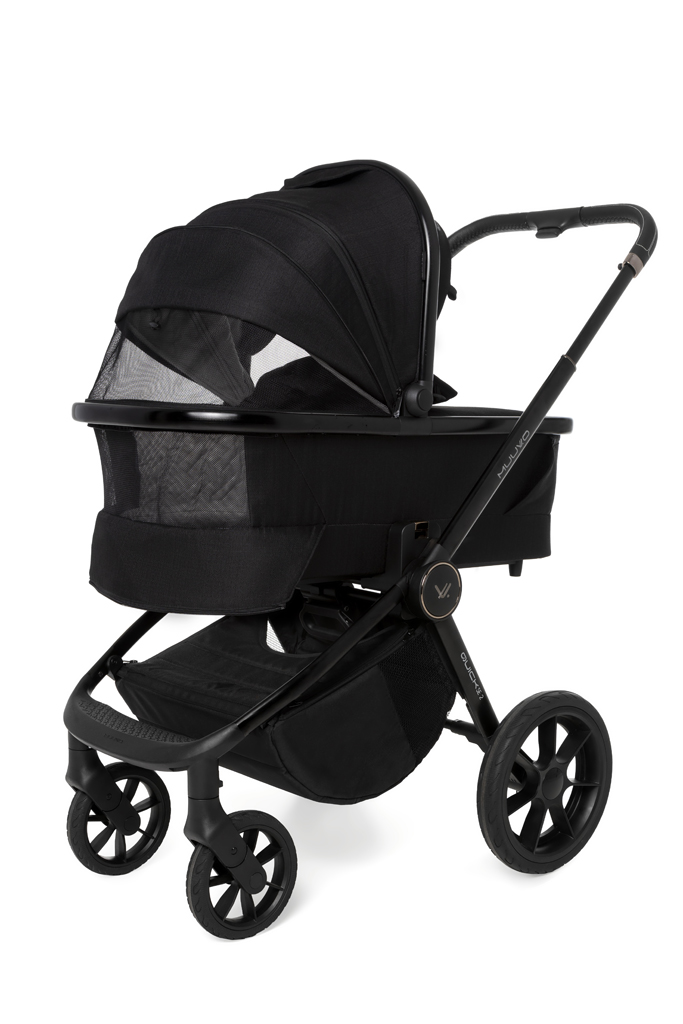 MUUVO  Kombinált babakocsi Quick SE 2 Chromium black szett 2in1