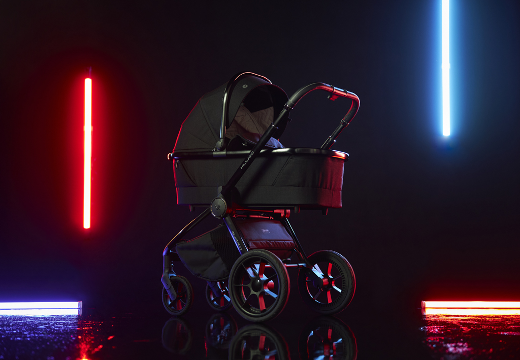 MUUVO  Kombinált babakocsi Quick SE 2 Chromium black szett 2in1