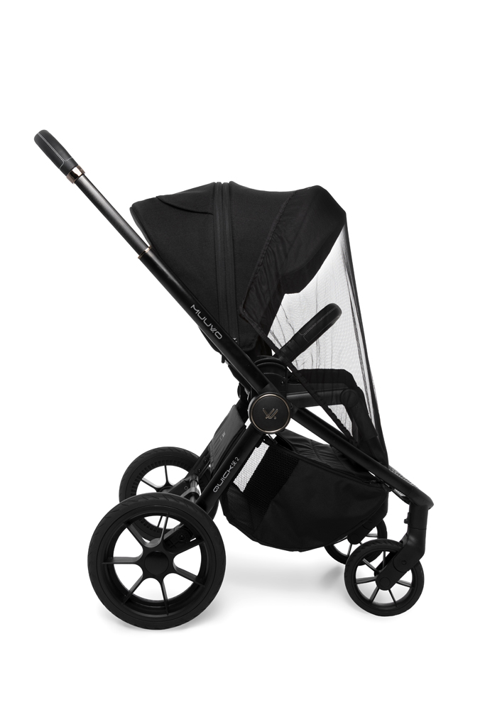 MUUVO  Kombinált babakocsi Quick SE 2 Chromium black szett 2in1