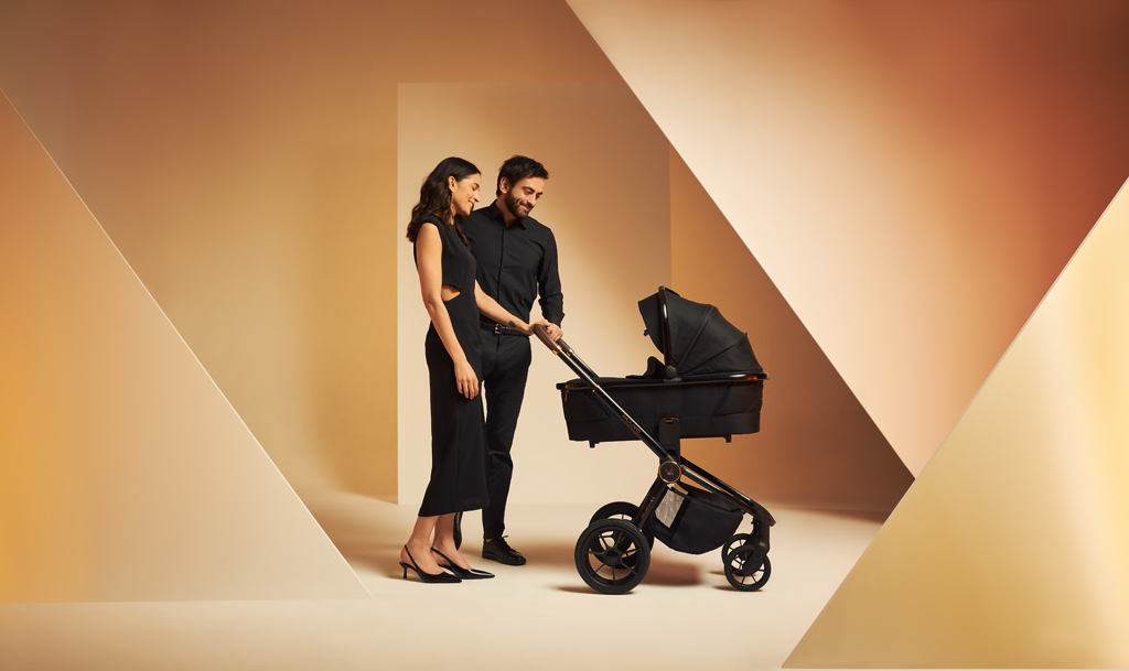 MUUVO Kombinált babakocsi Quick SE 2 Sunset black szett 2in1