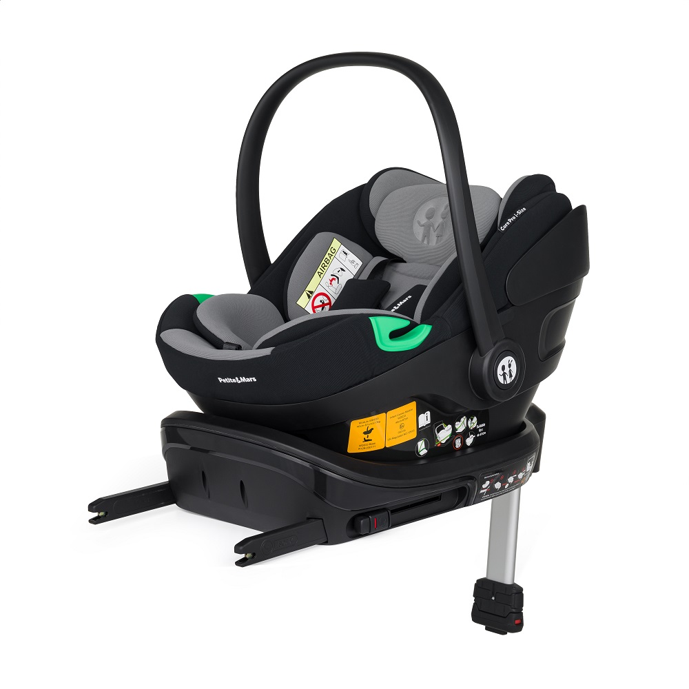 PETITE&amp;amp;amp;amp;amp;MARS Core Pro i-Size autósülés fekete szürke 40-87 cm (0-13 kg)