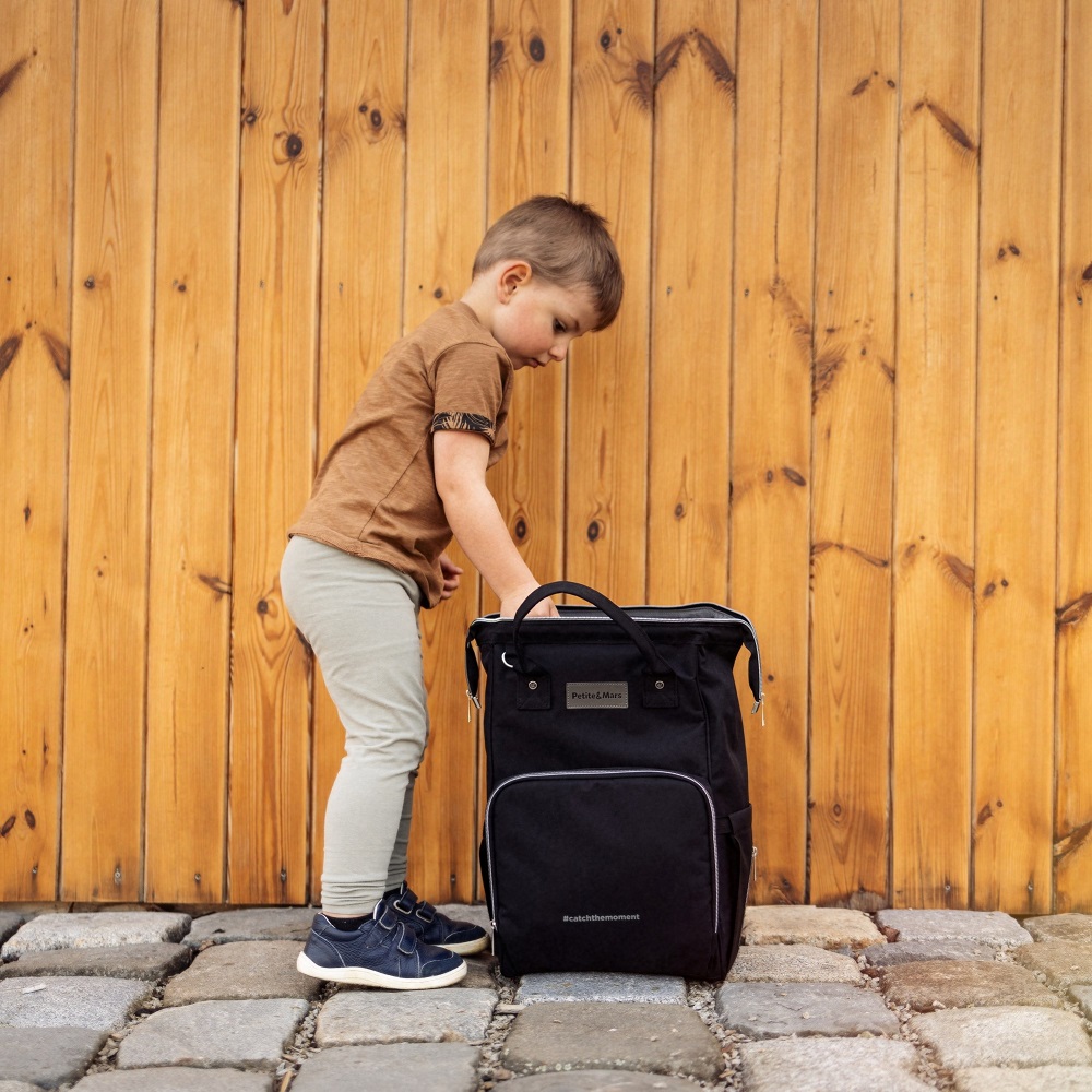 PETITE&amp;amp;amp;amp;amp;amp;amp;MARS Hátizsák babakocsira JACK - Catchthemoment sorozat  Just Black
