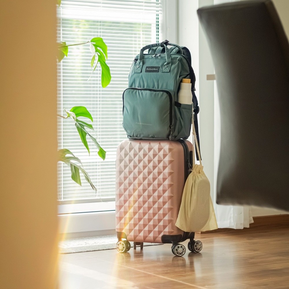 PETITE&amp;amp;amp;amp;amp;amp;amp;MARS Pelenkázó hátizsák babakocsira Jack - Catchthemoment sorozat Misty Green