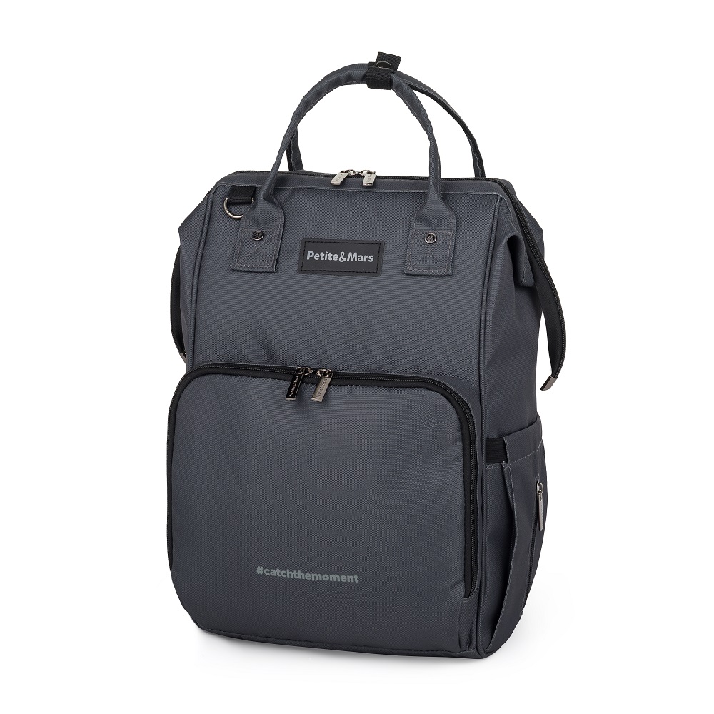PETITE&amp;amp;amp;amp;amp;amp;amp;amp;amp;amp;MARS Pelenkázó hátizsák babakocsihoz Jack - Catchthemoment sorozat Ultimate Grey 