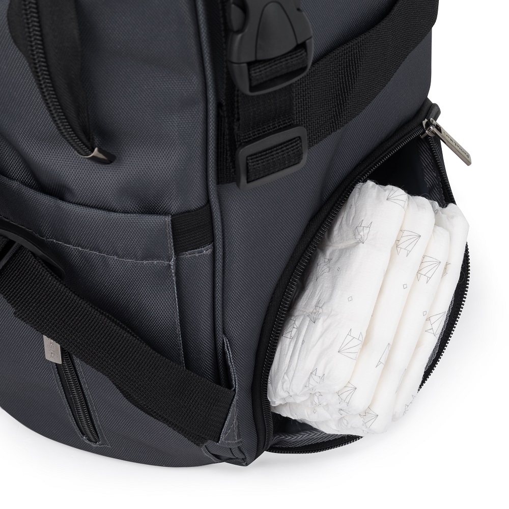 PETITE&amp;amp;amp;amp;amp;amp;amp;amp;amp;amp;amp;MARS Pelenkázó hátizsák babakocsihoz Jack - Catchthemoment sorozat Ultimate Grey 