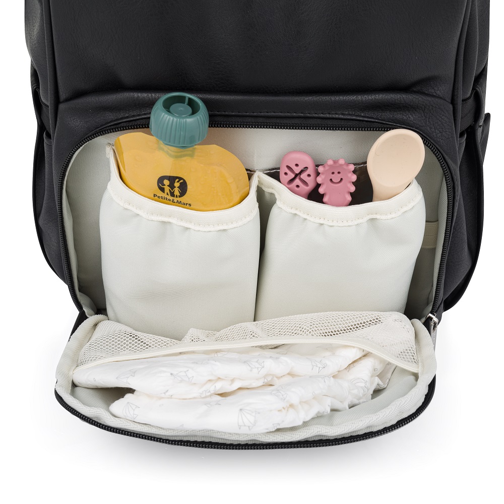 PETITE&amp;amp;amp;amp;amp;amp;amp;amp;amp;amp;MARS Jasper pelenkázó hátizsák babakocsira Absolute Black