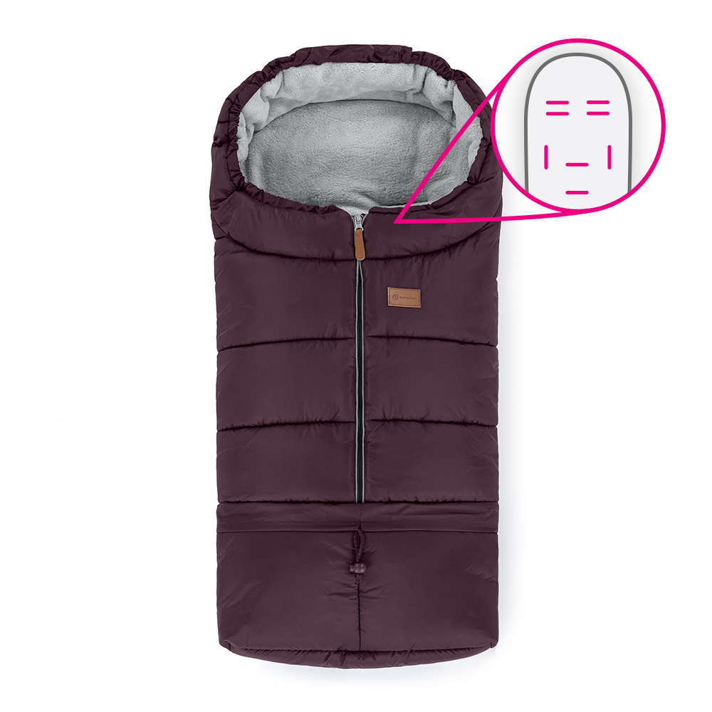 PETITE&MARS Állítható bundazsák 3in1 Jibot Horizontal Mysterious Plum