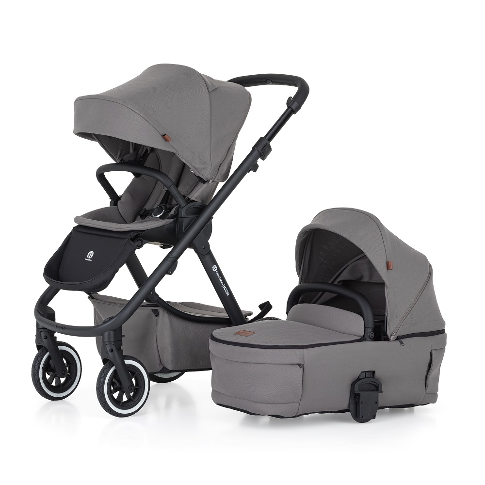 PETITE&amp;MARS Kombinált babakocsi ICON 2in1 Dove Grey XXL AIR