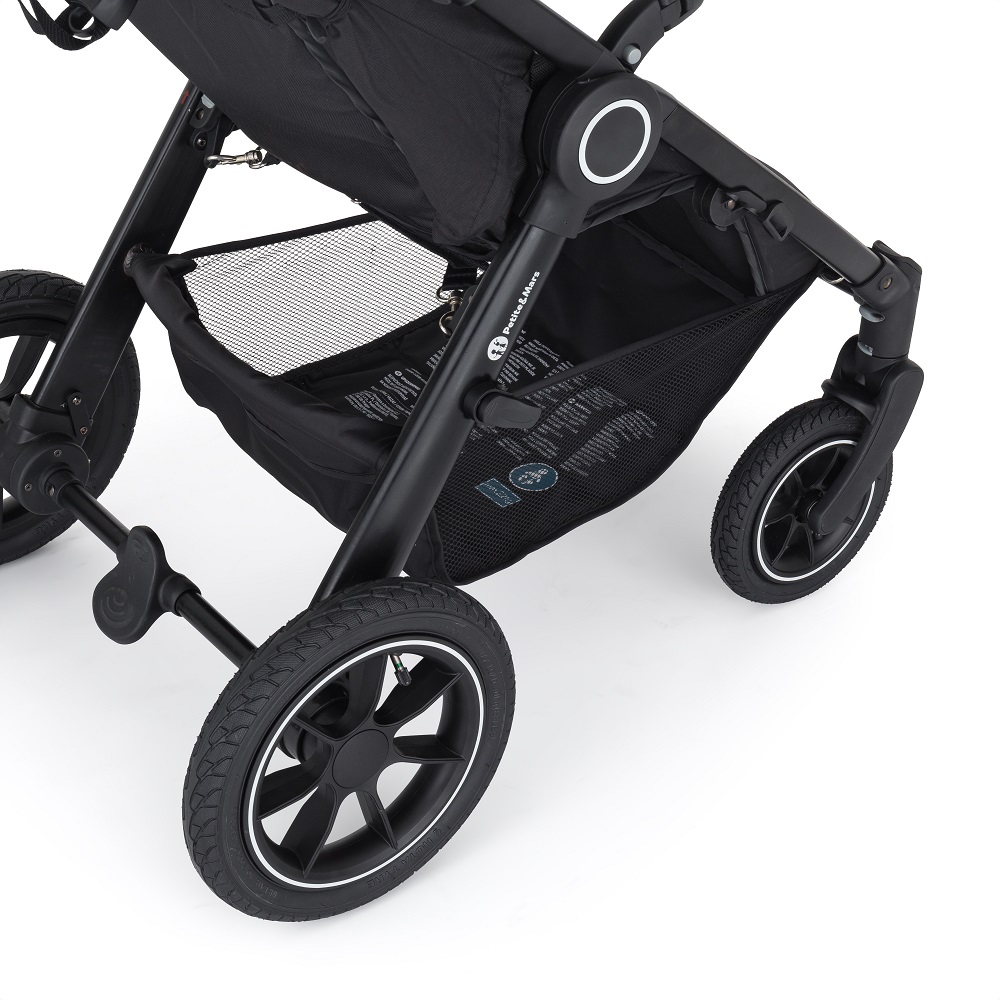 PETITE&amp;MARS Sport babakocsi Street2 Air Black Limited 100 Elegant Birds Complete