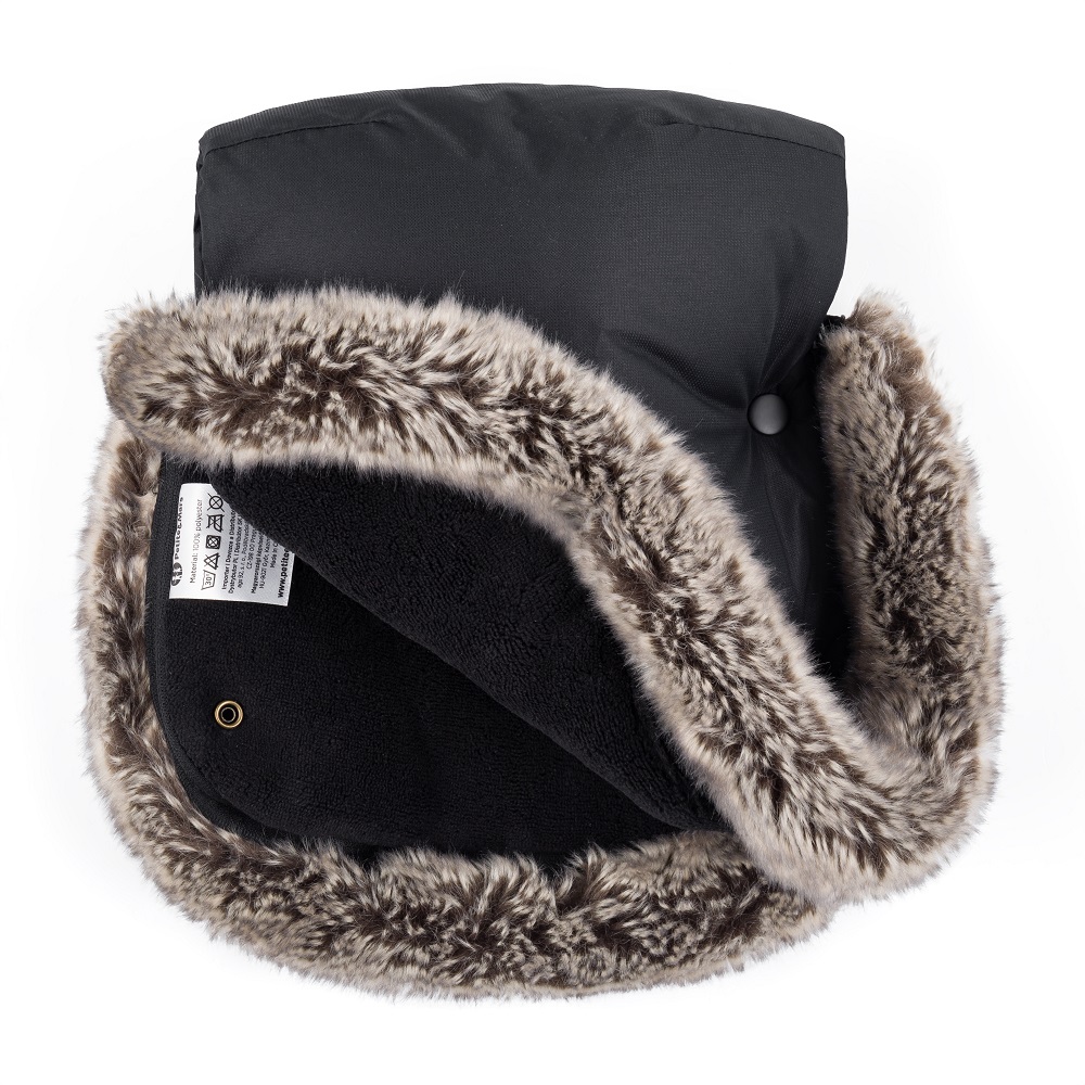 PETITE&amp;amp;amp;MARS Kesztyű / Kézmelegítő babakocsira Furry Forever Black